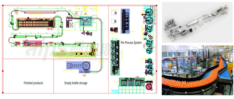 Mini Fruit Juice Production Line for 2000 Bottles Per Hour