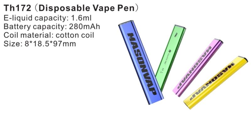 Mason Vap Wholesale Price 300 Puffs Disposable Vape