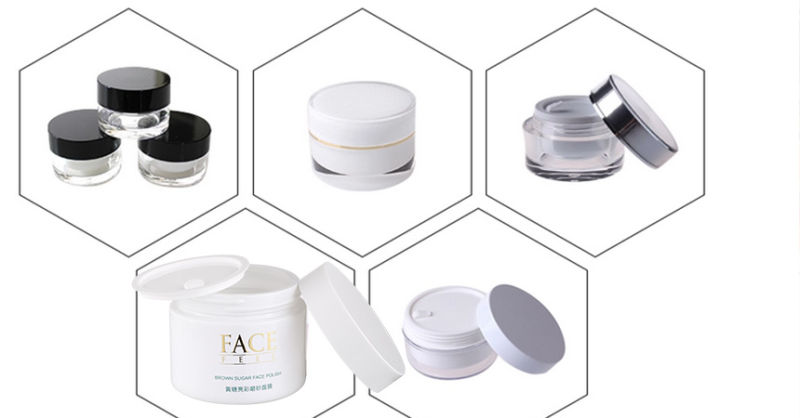 Skin Care Face Cream Container Round100ml, 200ml, 300ml, 500ml Acrylic Cosmetic Jar