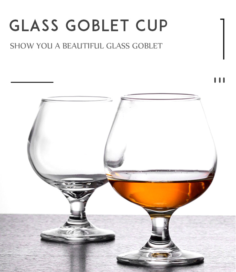 Factory Supply Glass Wine Cup/Goblet/Snifter Glass Volume From 105-500ml