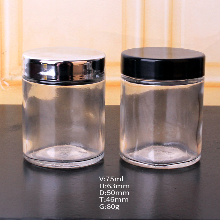 2 Oz Glass Straight Side Jar for Spice Tea Food