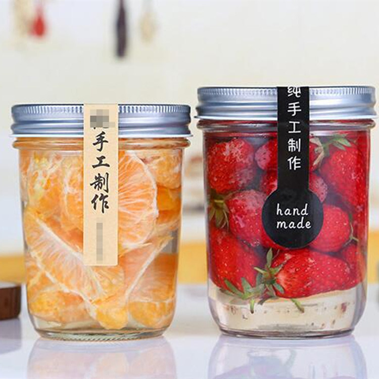 Wholesale 100ml Caviar Seal Transparent Round Glass Food Jars