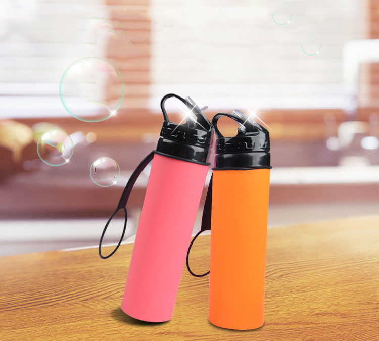 BPA Free Outdoor Silicone Sport Water Bottle Foldable Water Bottle