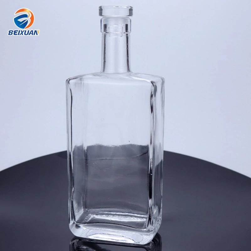 Wholesale Square Glass Wine Bottles Whisky Vodka Bottles