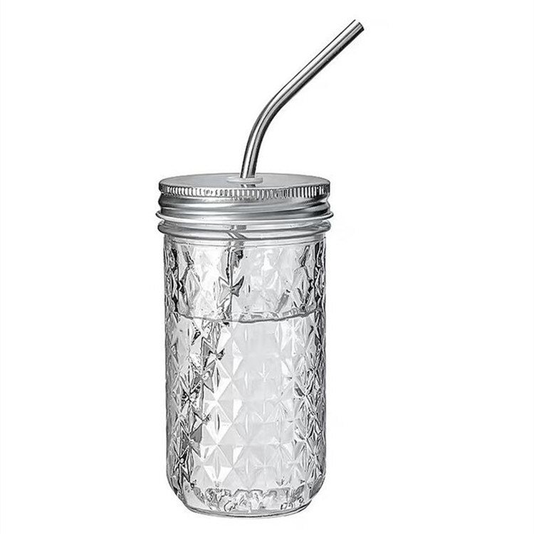 100ml Glass Mason Jar Shaped Caviar Jar Embossed