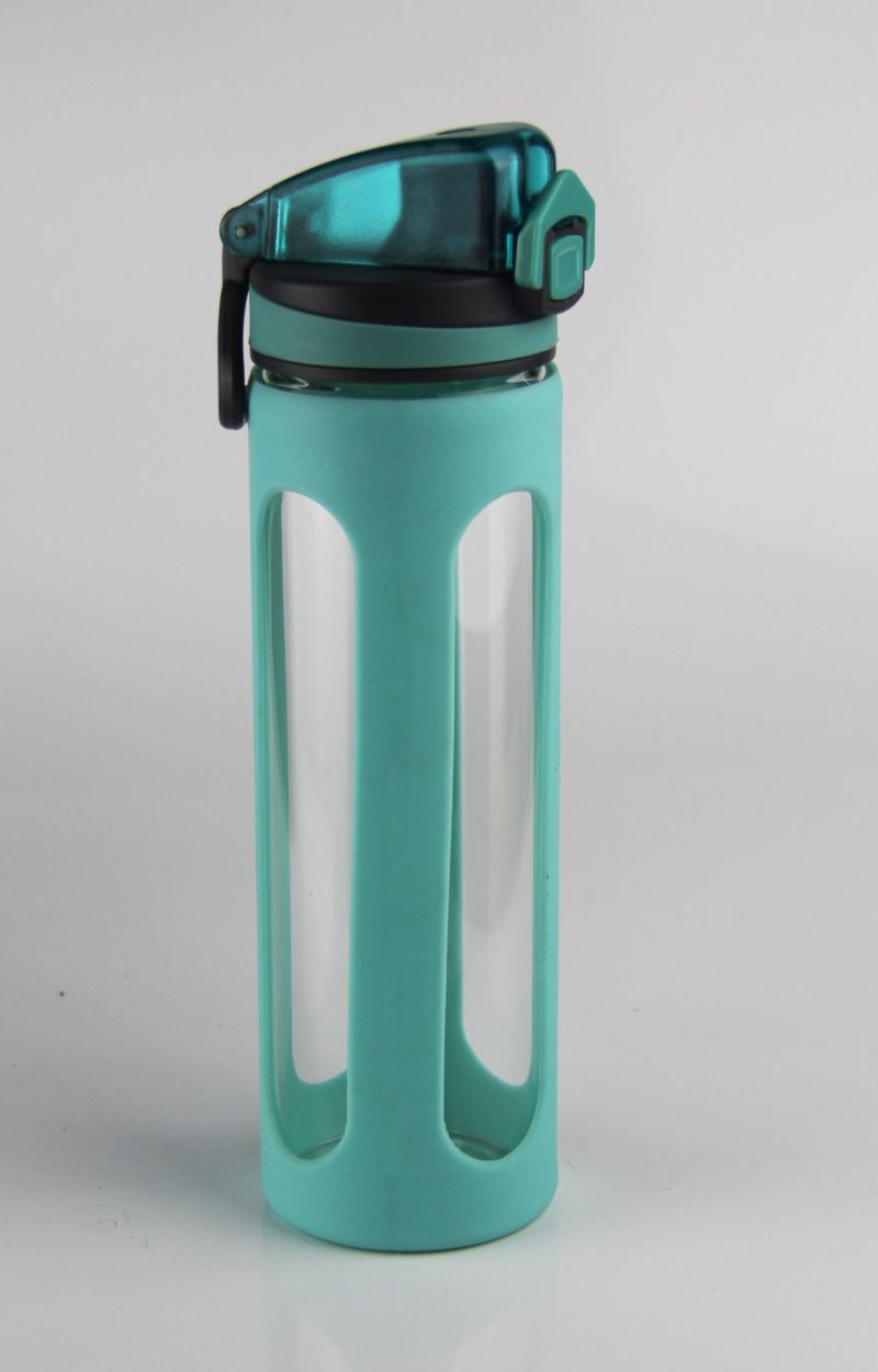 Borosilicate Glass Water Bottle with Plastc Lid