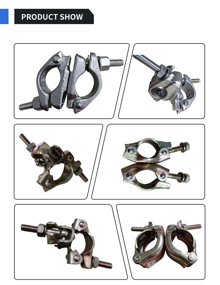 Scaffolding Pipe Clamp, Steel Pipe Clip Fixed Clamp, Swivel Clamp