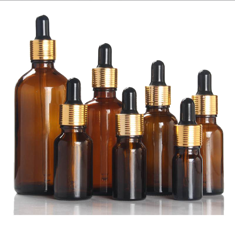 Wholesale 30ml/50ml/100ml Amber Glass Essential Oil Bottles