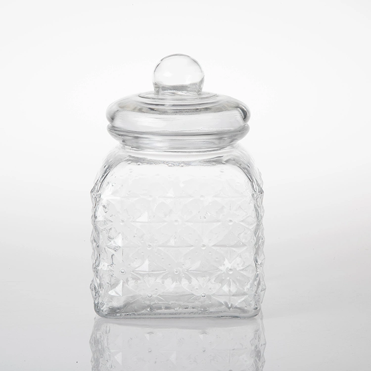 Factory Price Customized Glass Food Storage Jar Bottle Spice Containers with Airtight Glass Lid