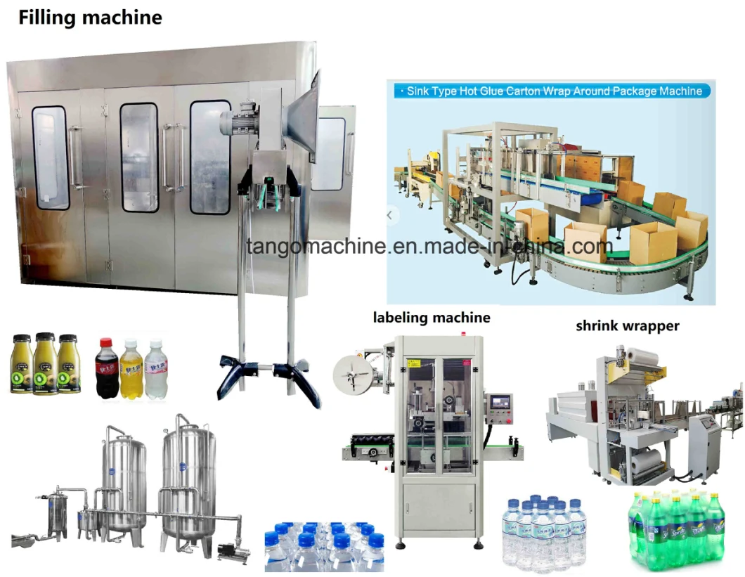 Automatic Glass Bottle Carbonated Drinks Beverage Liquid Bottling Filling Plant