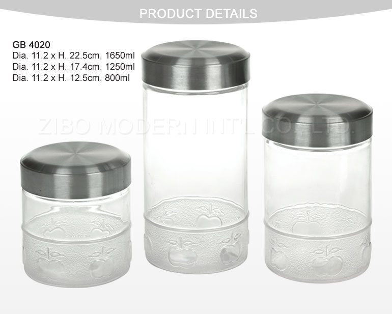 Glass Canister with Lid Glass Jar for Food Storage