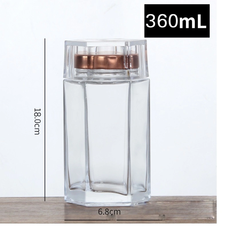 Clear Glass Jar for Food Glass Honey Bottles