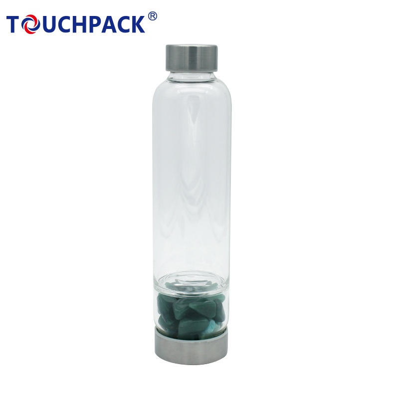 New Fashinal Bottle Custom Crystal Infused Glass Water Bottle