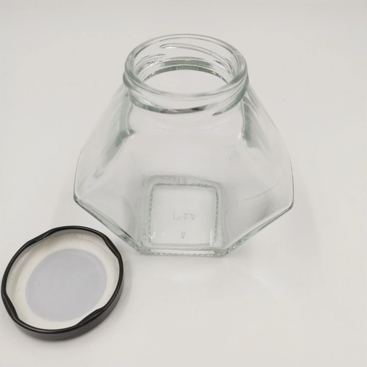 Seal Glass Food Storage Jar with Metal Lid Glass Bottle