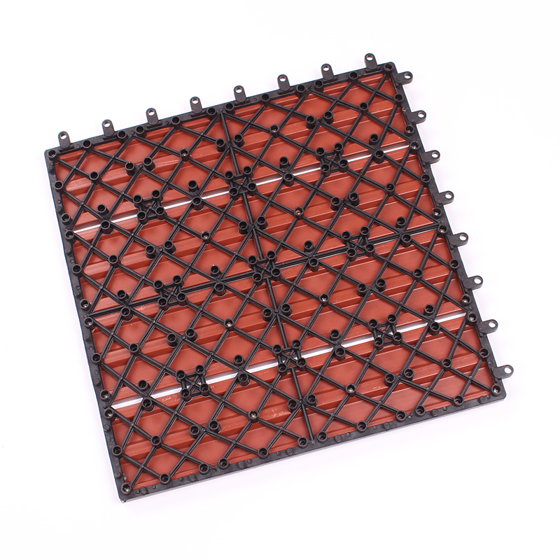 Wholesale DIY Composite Decking WPC Interlocking Flooring Tiles for Indoor Outdoor Garden