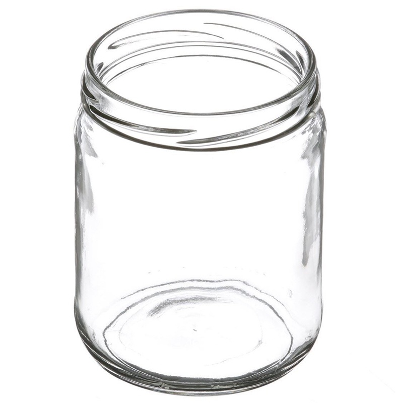 16oz Round Clear Glass Jar for Hand Made Chilli Sauce