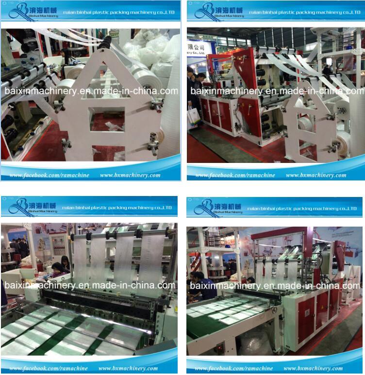 D Handle Shopping Bag Making Machine