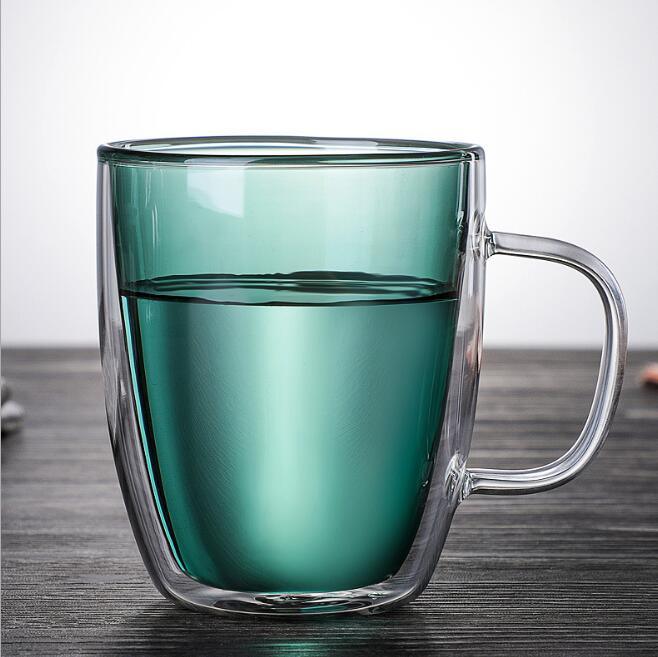 Heat-Resistant Double Wall Glass Coffee Mugs Glass coffee Cups