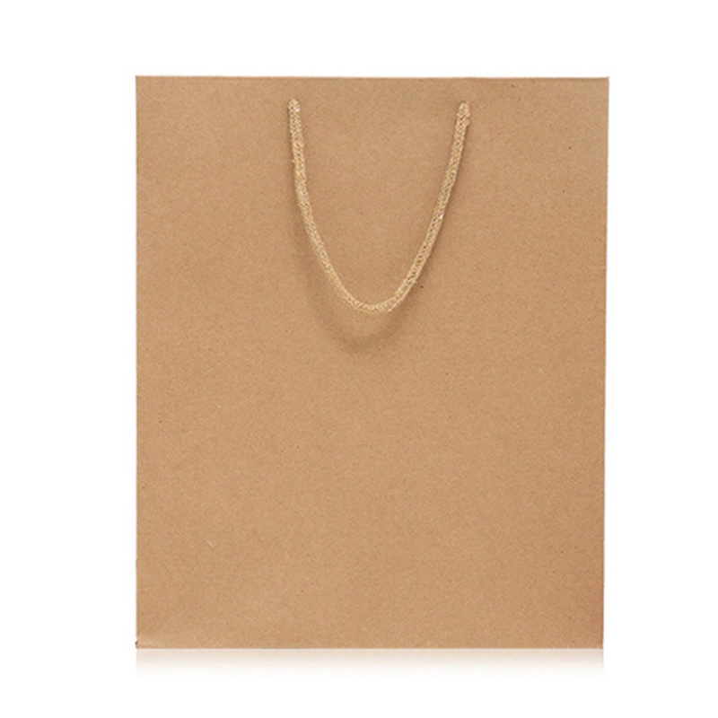 Wholesale Custom Logo Printing Cheap Brown Kraft Paper Bag with Handle