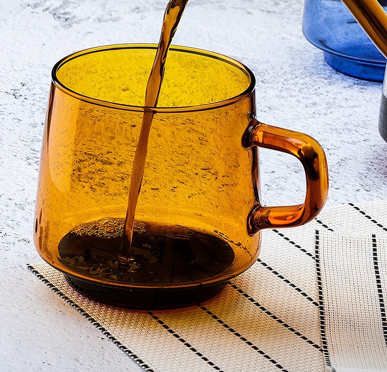 Coffee Glass Mug with Handle