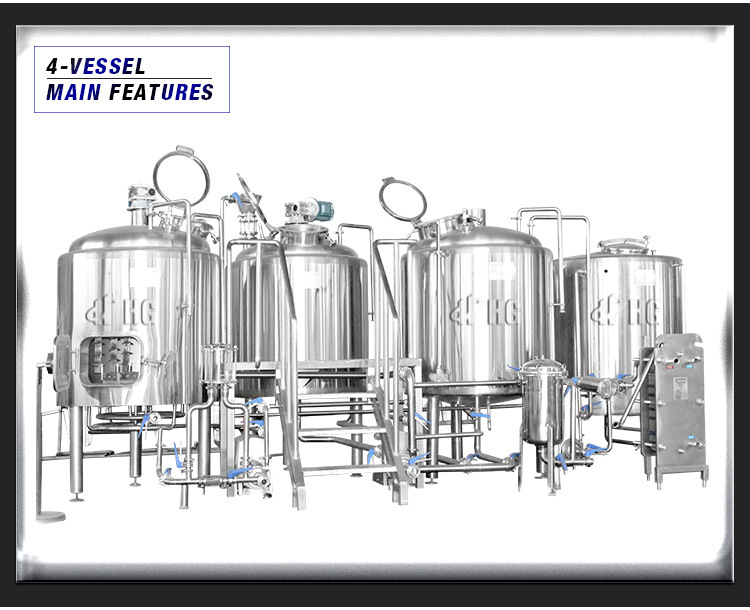 Automatic Microbrewery 1000L Brewery for Beer Brewing Brewery