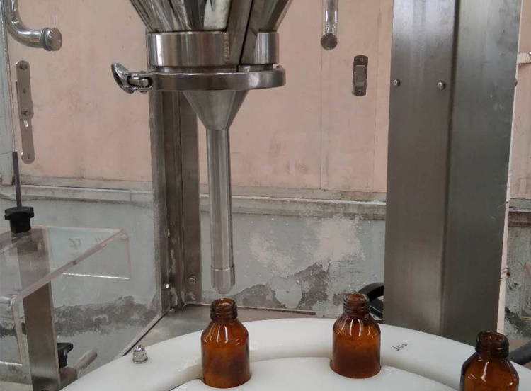 Automatic Spices Powder Bottling Machine Bottle Filler