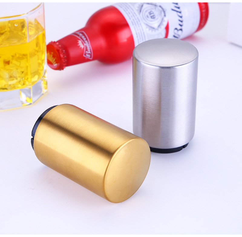 Stainless Steel Beer Bottle Catcher Push Down Automatic Beer Bottle Opener