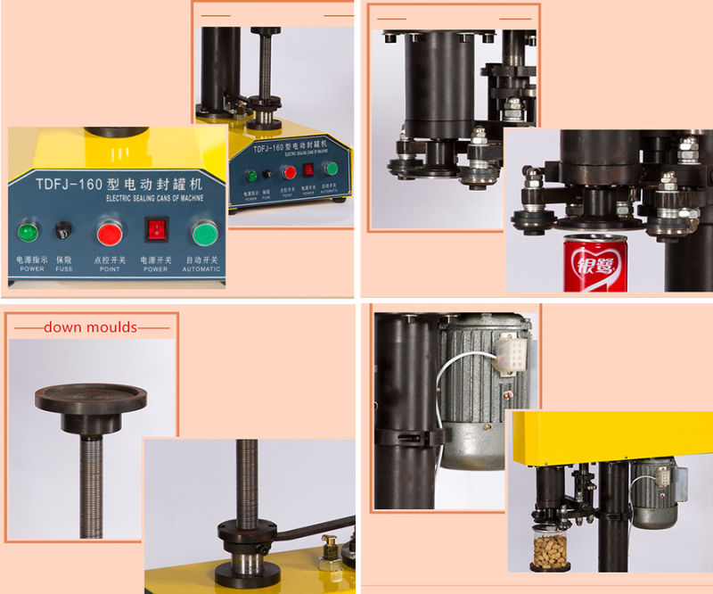 Canning Machine Tin Can Sealing Machine for Honey Tdfj-160