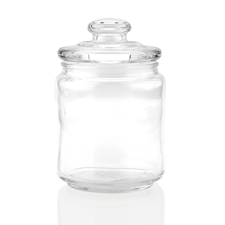 17oz/600ml Glass Candle Jar Candy Jar with Lid