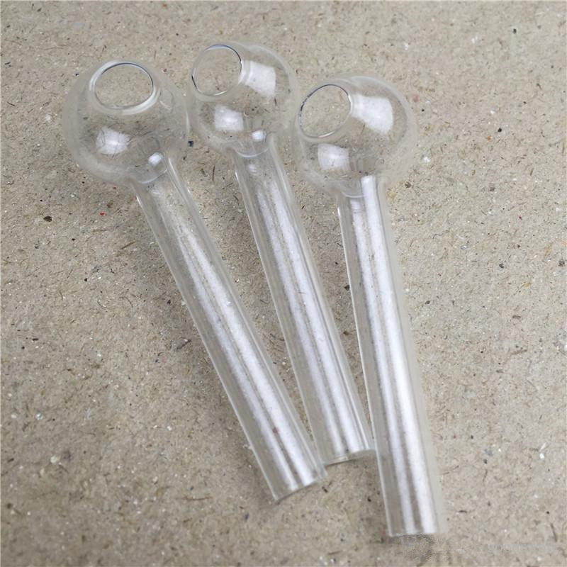 Clear Glass Oil Burner Bubbler Glass Oil Water Pipe