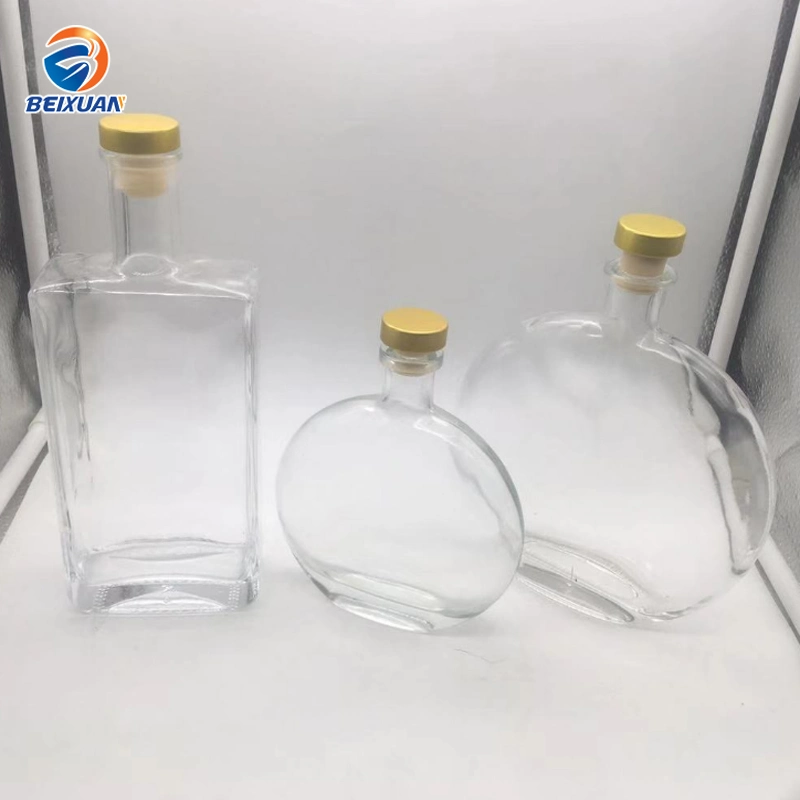 Wholesale Round Glass Wine Bottles Whisky Vodka Bottles