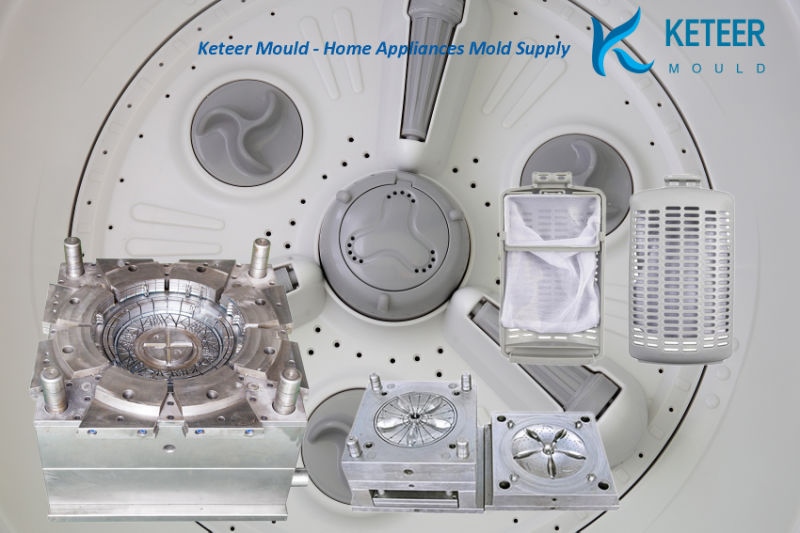 OEM Custom Precision Washing Machine Injection Plastic Cover Mould with ISO 9001 Certificate
