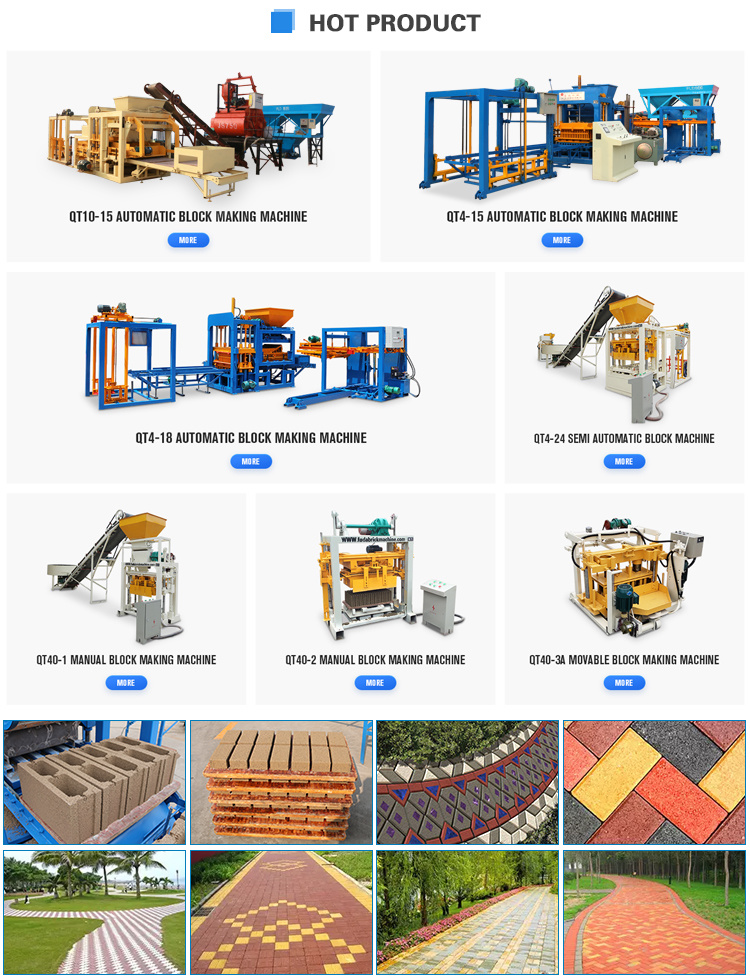 Qtj4-40 Interlocking Paver Block Making Machine