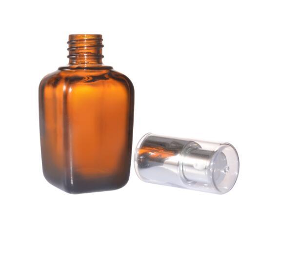 Square Essential Oil Bottle with Aluminum Bottle Cap