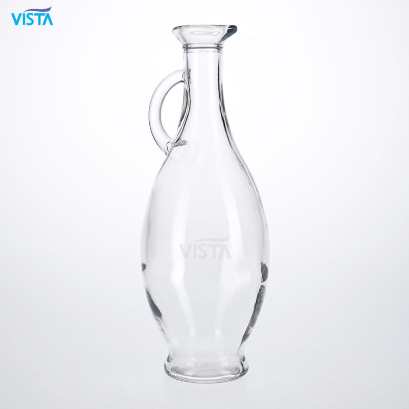 Empty Quality 500ml Bird Mouth Olive Oil Glass Bottle Normal Flint with Cork Top