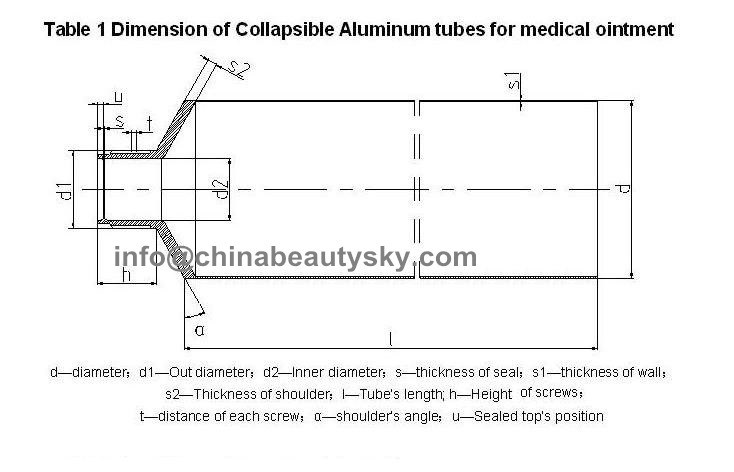 Hair Dying Packing Empty Aluminium Tube with Plastic Cover