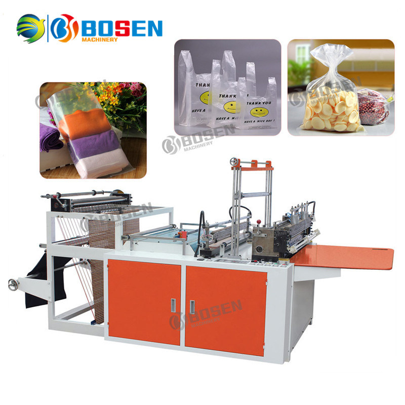 BS-4lq Two Layer 4 Lines D Handle Bag Making Machine