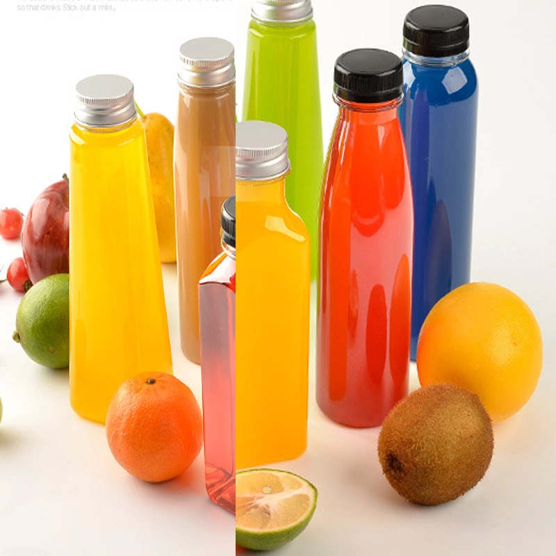 Wholesale Pet Plastic Beverage Bottles Disposable Juice Bottles