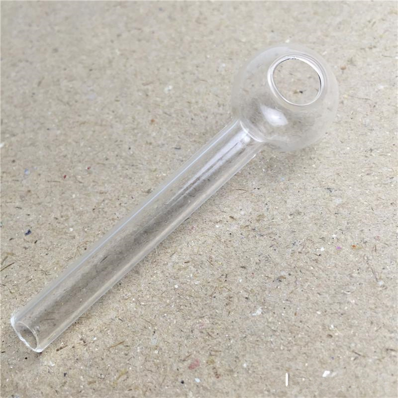 Clear Glass Oil Burner Bubbler Glass Oil Water Pipe