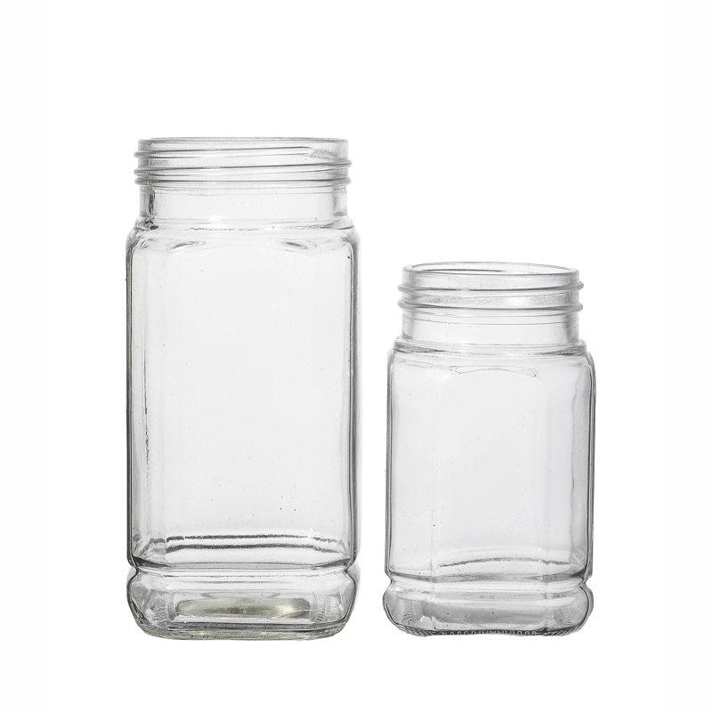 Glass Jar for Honey Package Food Storage Jar with Plastic Lid