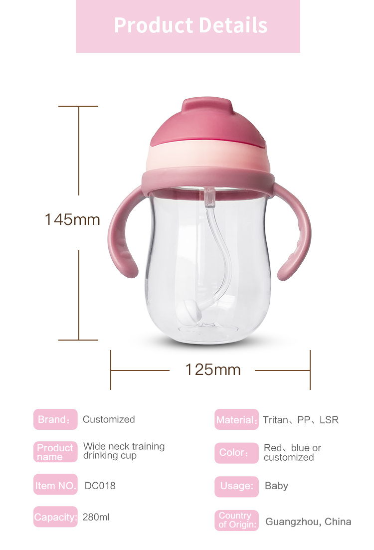Food Grade Baby Water Bottle Infant Feeding Cup Water Bottle