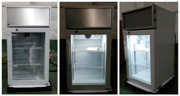 Counter Top Glass Door Cooler for Drinks and Beverage