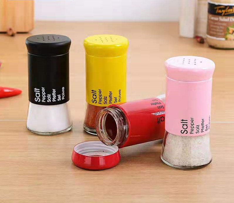 Kitchen Glass Seasoning Bottle Rotating Hole Glass Seasoning Bottle