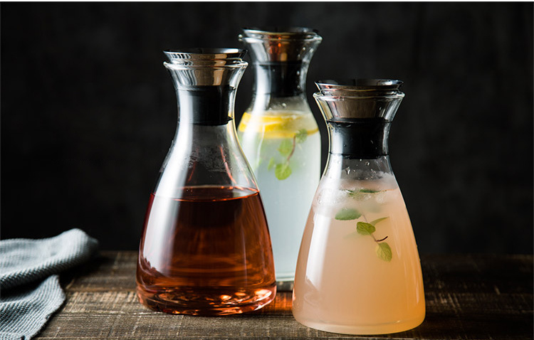 Glass Water Bottle Pot Borosilicate Glass Jug Sets