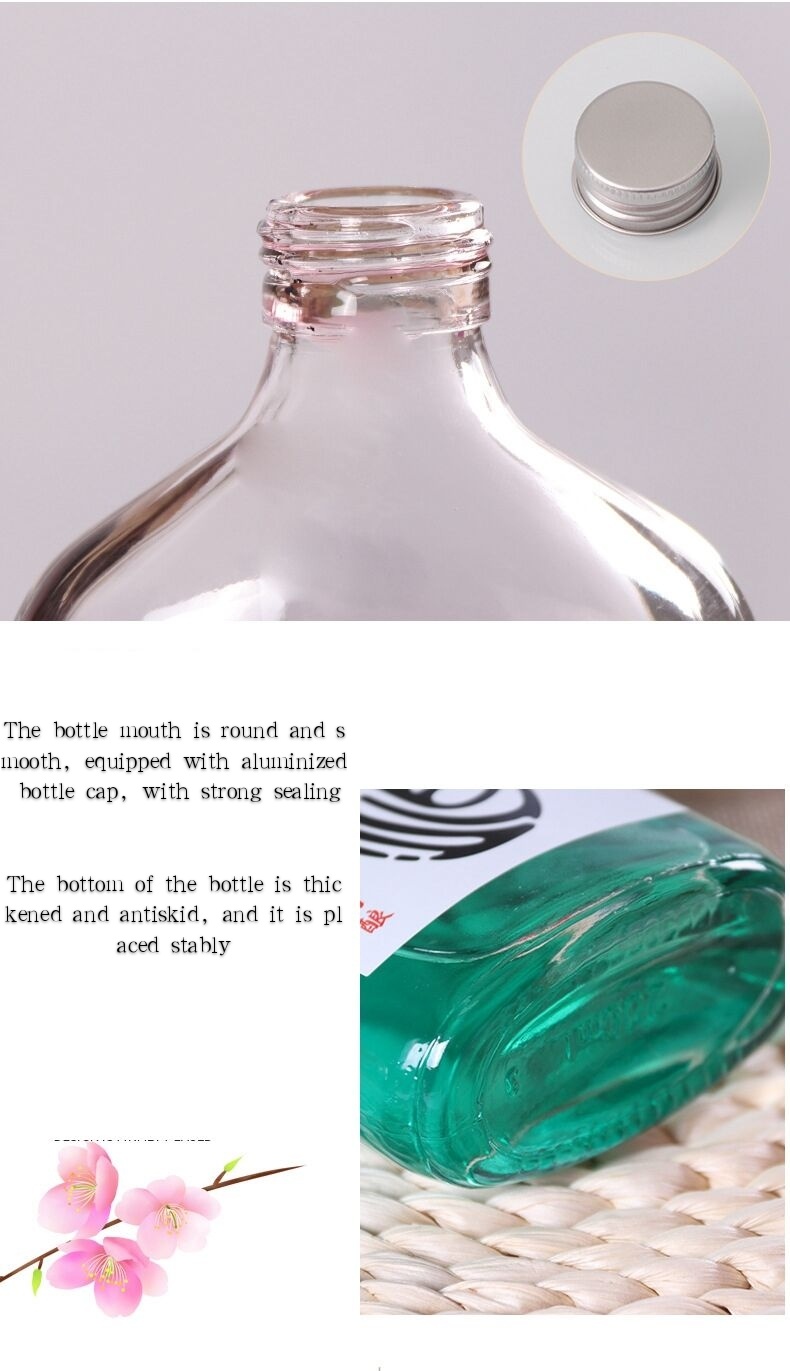 Manufacturer Mini Wine Bottle Slanted Shoulder Glass Bottle for Sale