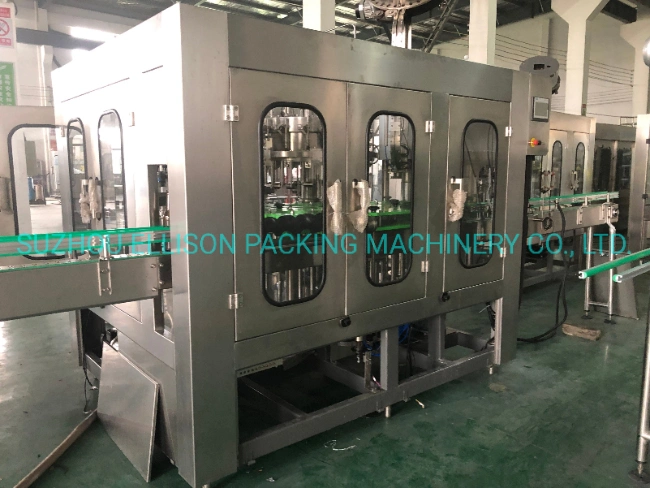 Automatic Glass Bottle Soft Drinks Juice Bottling Production Line Machine