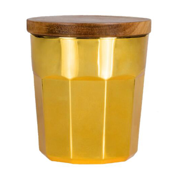 Food Glass Storage Jar with Bamboo Lid for Serving Tea, Coffee, Spice