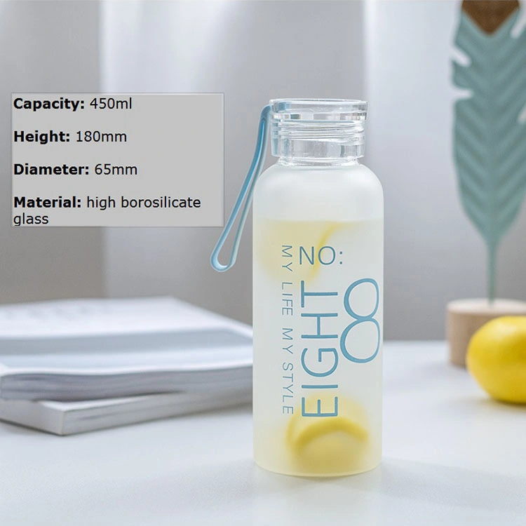 New Design Popular Custom Portable Glass Bottle Drink Water Bottle 2020/ Drinking Water Glass Bottles