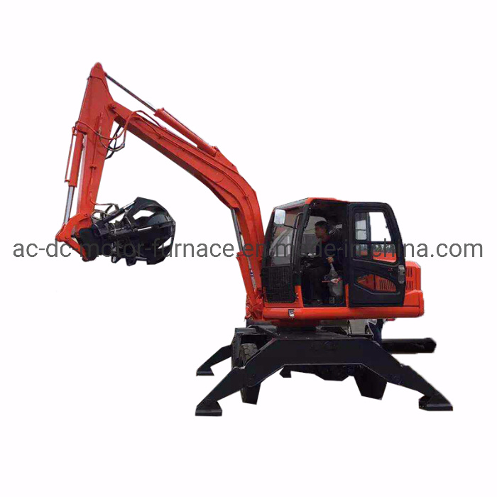 Hydraulic Wood Grapple Timber Grabber for 8 Ton Wheel Wood Grabber