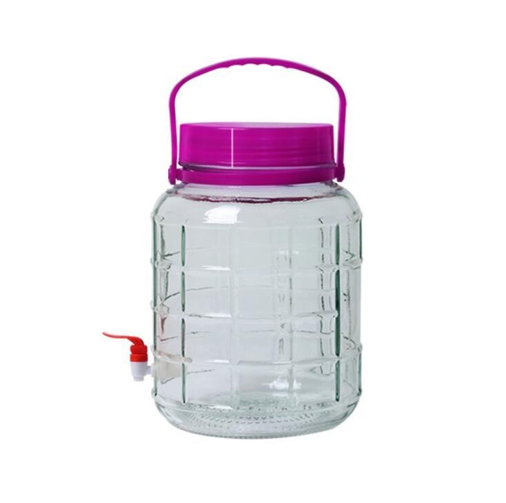 Chinese Manufacturer Beverage Wide Mouth Glass Jar with Spigot